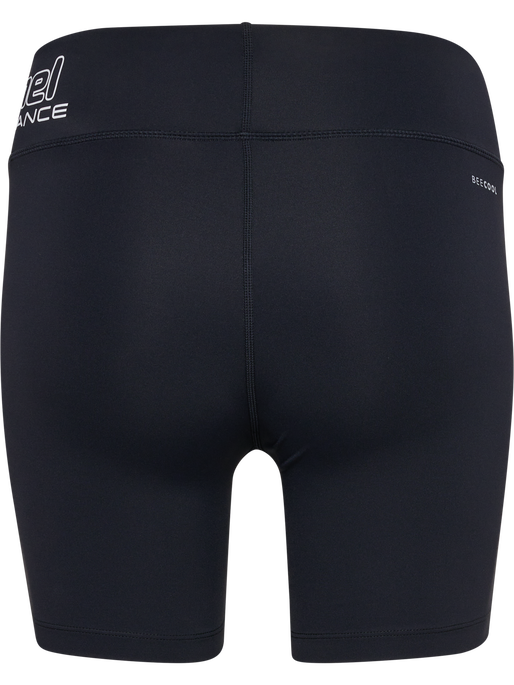 hmlTE FUNDAMENTAL MW TIGHT SHORTS, BLACK/WHITE hmlTE FUNDAMENTAL MW TIGHT SHORTS, BLACK/WHITE, packshot