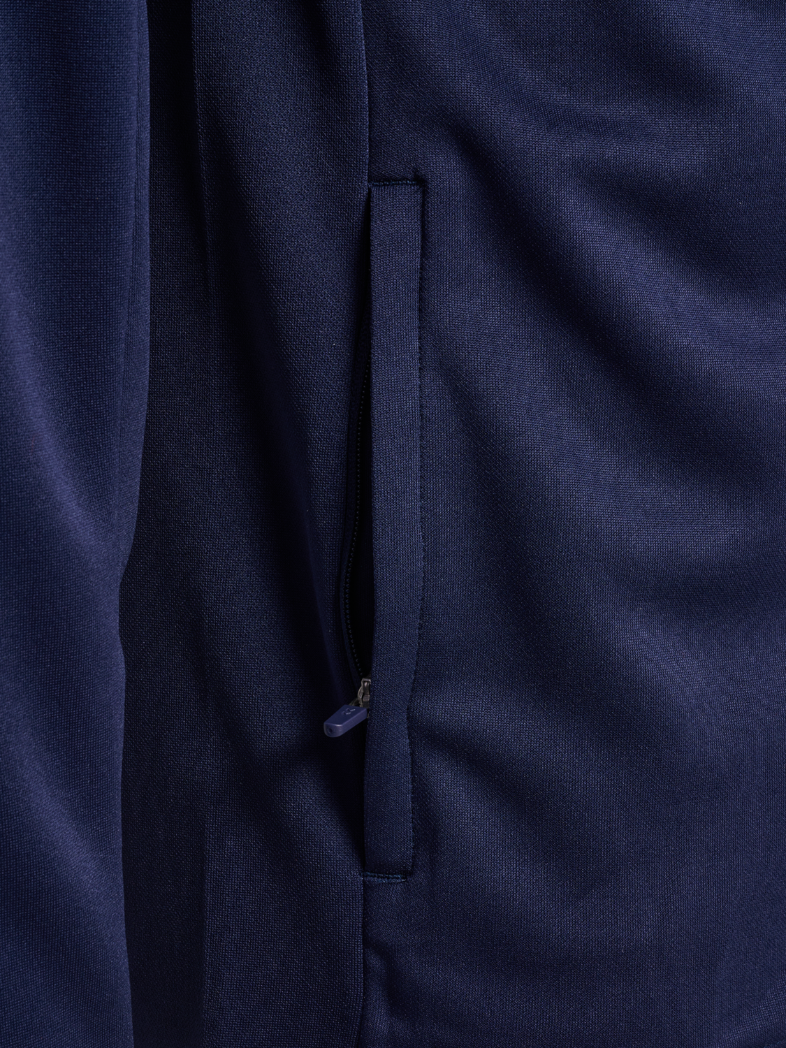 hmlCORE 2.0 ZIP HOODIE, MARINE/WHITE, packshot