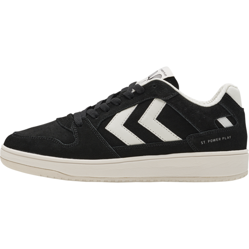ST. POWER PLAY SUEDE, BLACK/WHITE, packshot