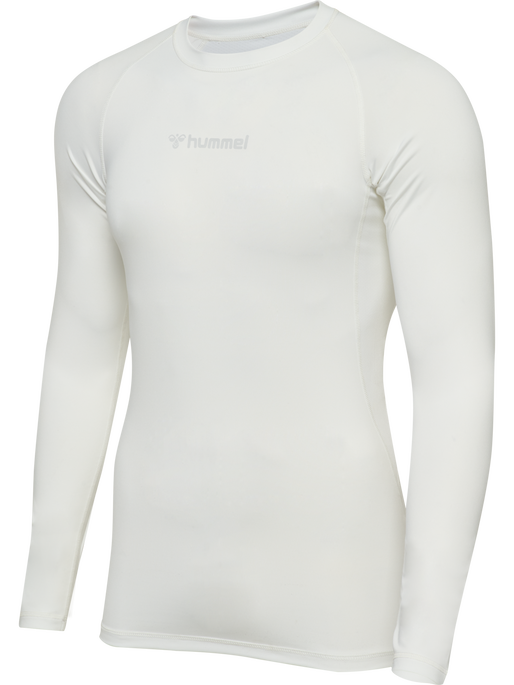 hmlBL PERFORMANCE TEE L/S, WHITE hmlBL PERFORMANCE TEE L/S, WHITE, packshot
