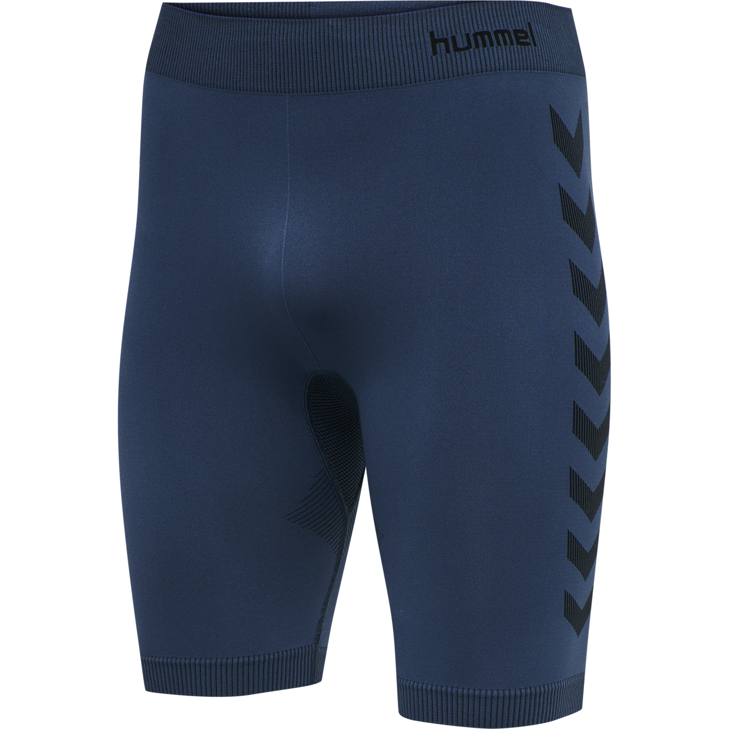 HUMMEL FIRST SEAMLESS TR SHT TIGHTS, DARK DENIM, packshot