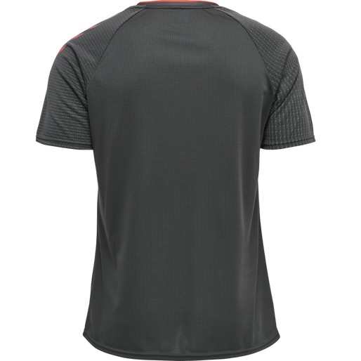 hmlPRO GRID TRAINING JERSEY S/S, FORGED IRON/QUIET SHADE, packshot