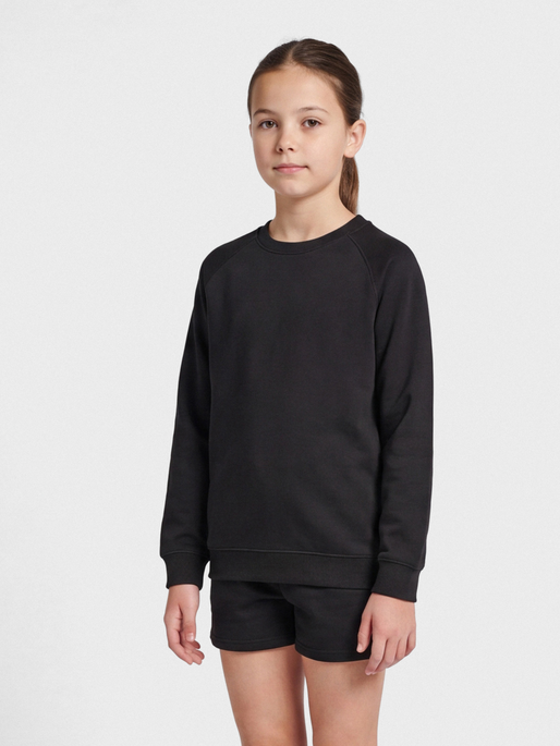 hmlRED CLASSIC SWEATSHIRT KIDS, BLACK, model