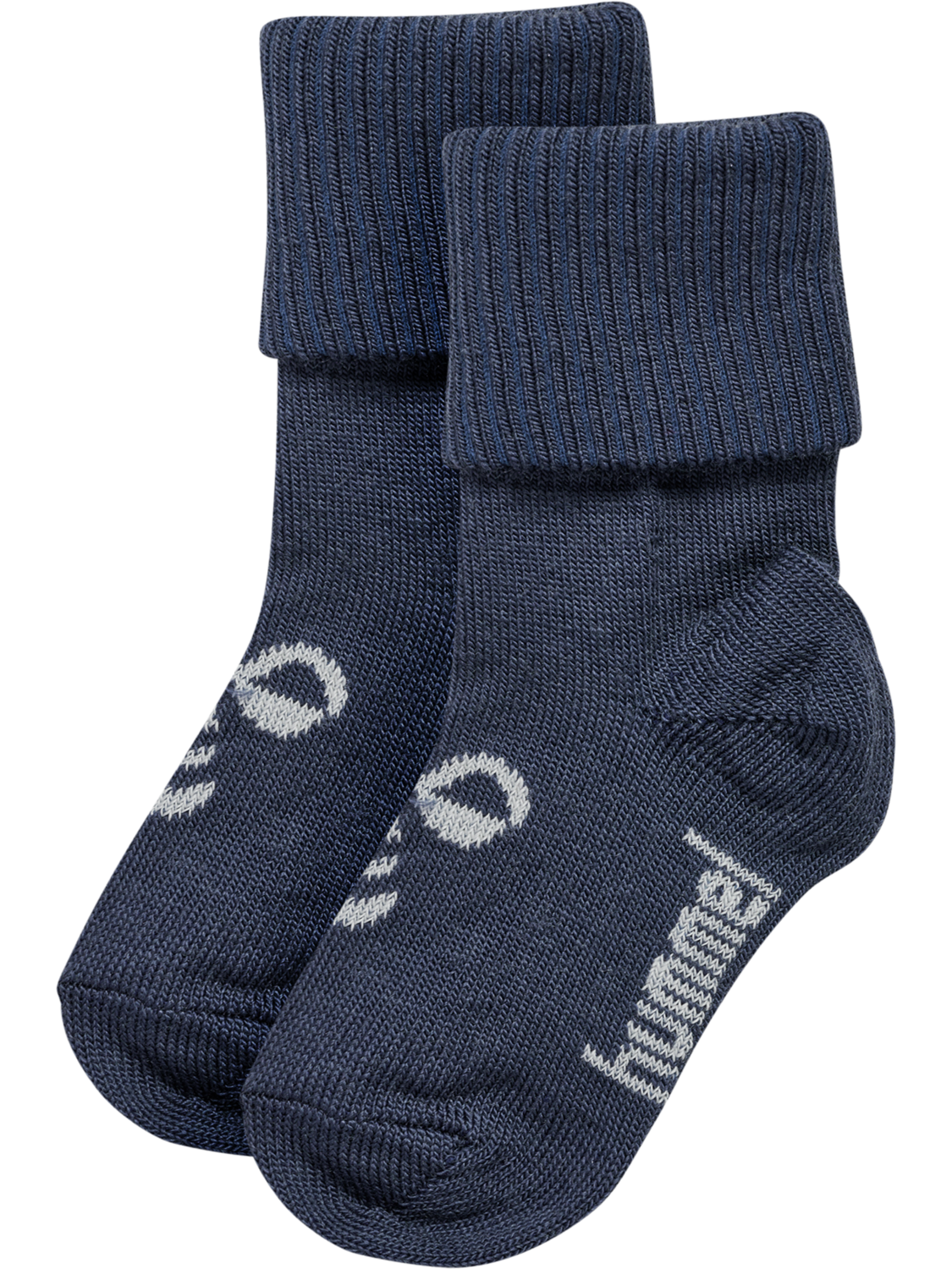 hmlMINI WOOL 2-PACK SOCKS, OMBRE BLUE/FLINT STONE, packshot