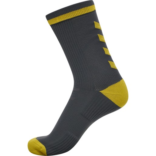 ELITE INDOOR SOCK LOW PA, EBONY/TAWNY OLIVE, packshot