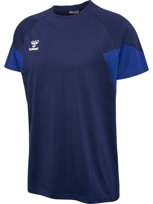 hmlTRAVEL T-SHIRT S/S, MARINE, packshot