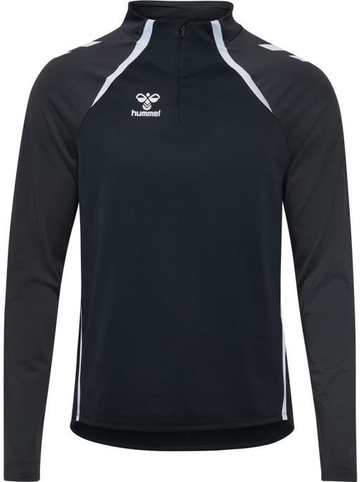 hmlLEAD 2.0 HALF ZIP, BLACK/ASPHALT, packshot