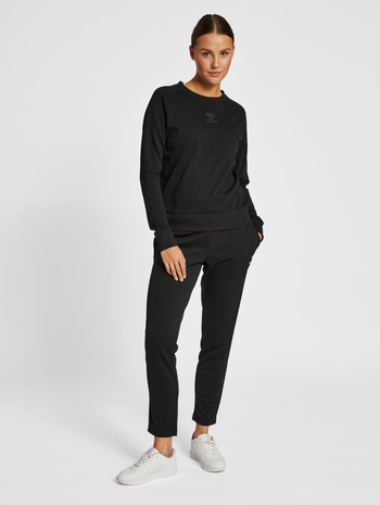 hmlICONS WOMAN SWEATSHIRT, BLACK, model