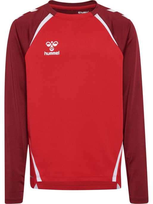 hmlLEAD 2.0 CREW SWEAT KIDS, TRUE RED/MAROON hmlLEAD 2.0 CREW SWEAT KIDS, TRUE RED/MAROON, packshot