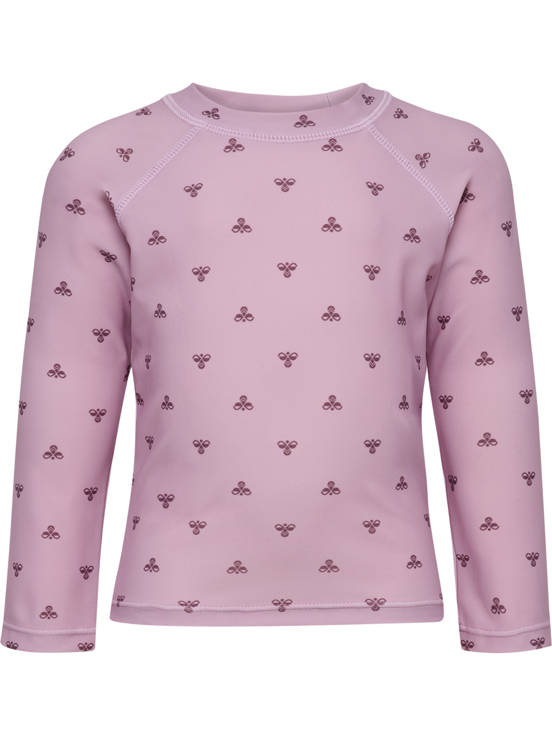 hmlMINI BEE AOP SWIM T-SHIRT L/S, MAUVE SHADOW, packshot