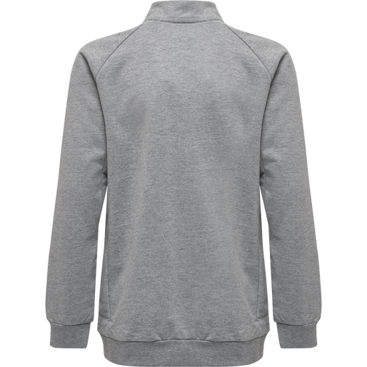 hmlMOVE GRID COTTON ZIP JACKET KIDS, GREY MELANGE, packshot