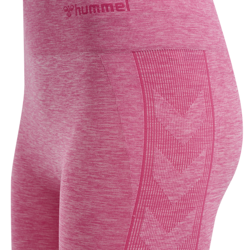 hmlMT UNA SEAMLESS MID WAIST TIGHTS, AZALEA PINK MELANGE, packshot