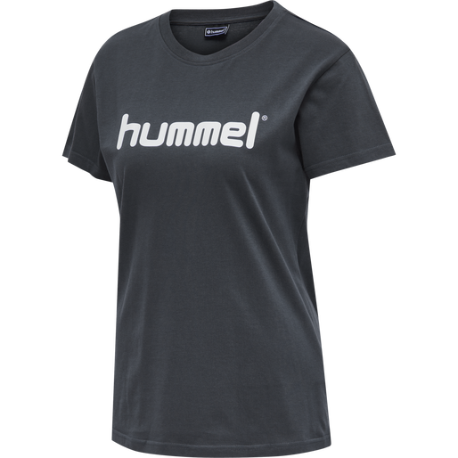 HUMMEL GO COTTON LOGO T-SHIRT WOMAN S/S, INDIA INK, packshot