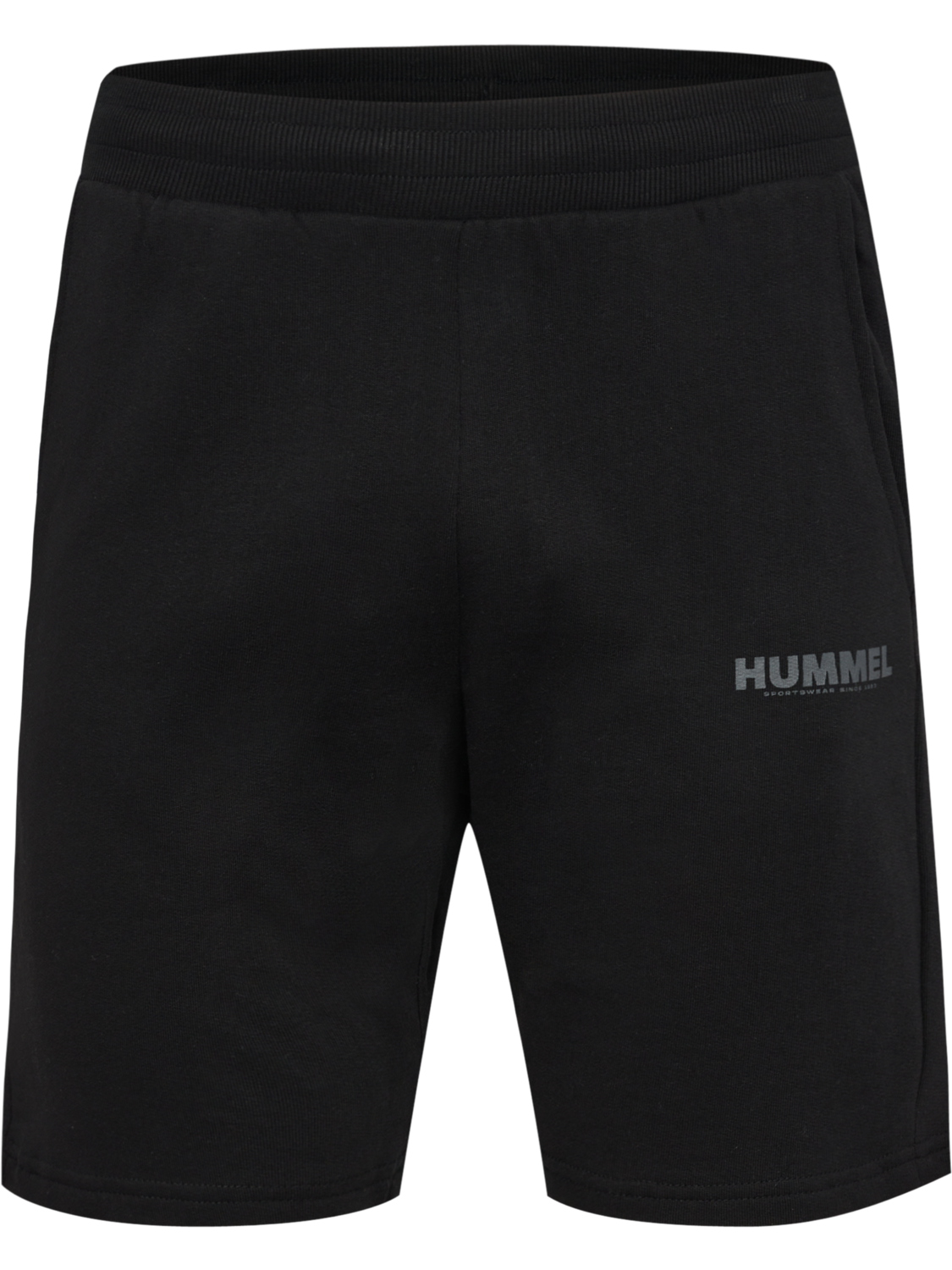 hmlLEGACY HOODIE + SHORTS SET, BLACK, packshot