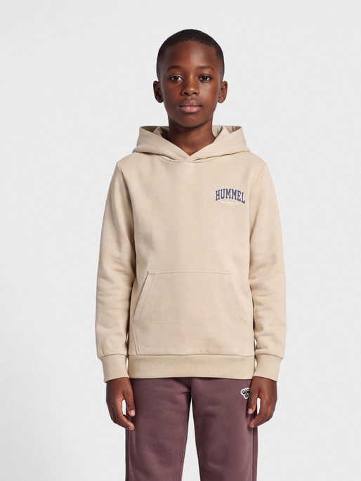 hmlFAST HOODIE, HUMUS, model
