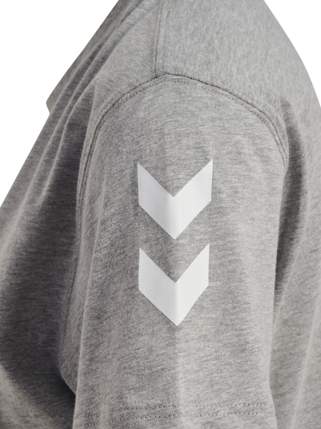 hmlGO 2.0 CHEVRON T-SHIRT S/S WOMAN, GREY MELANGE, packshot