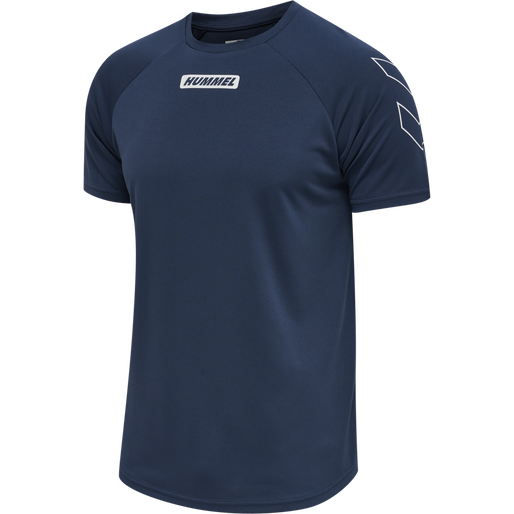 hmlTE TIHALT T-SHIRT, INSIGNIA BLUE, packshot