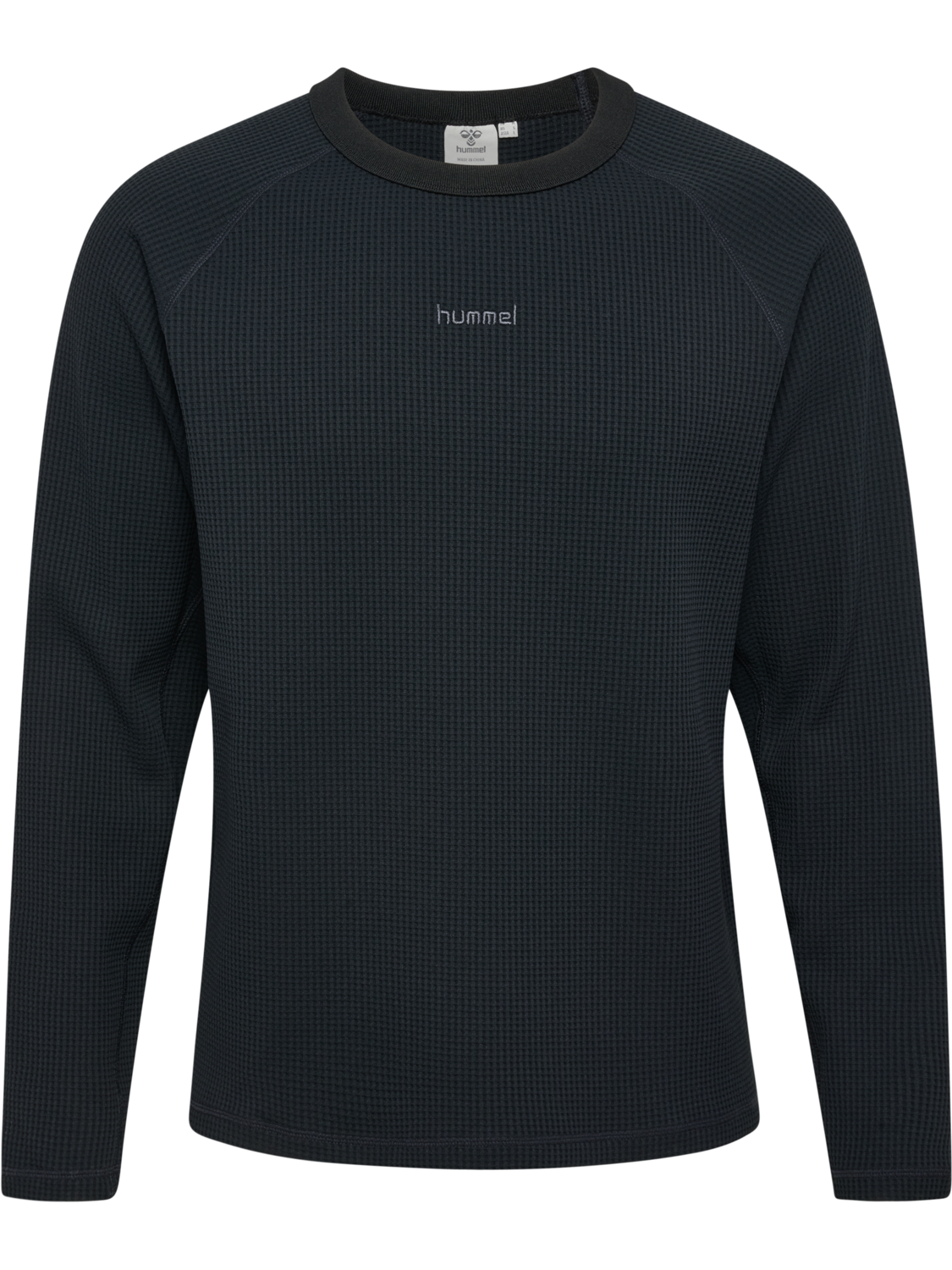 hmlMOMENTUM CREWNECK, BLACK, packshot