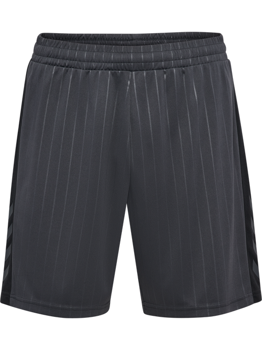 hmlPULSE STRIPE BLOCKED SHORTS, EBONY/BLACK hmlPULSE STRIPE BLOCKED SHORTS, EBONY/BLACK, packshot