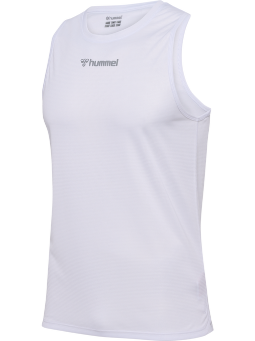 hmlRUN SINGLET S/L, WHITE, packshot