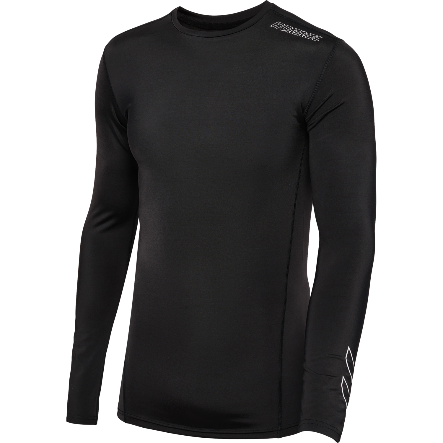 hmlTE TOPAZ BASELAYER T-SHIRT L/S, BLACK, packshot