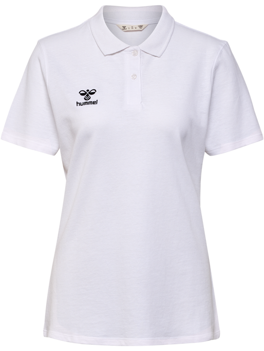 hmlGO 2.0 POLO WOMAN, WHITE hmlGO 2.0 POLO WOMAN, WHITE, packshot