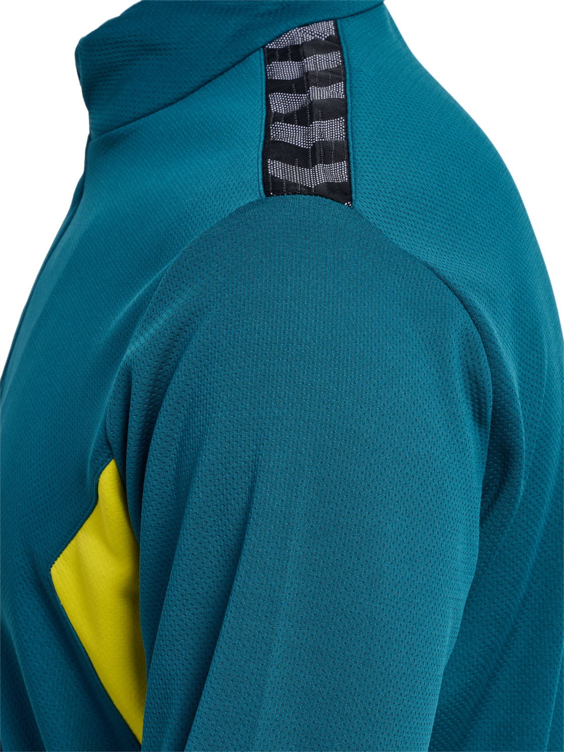 hmlAUTHENTIC HALF ZIP SWEAT, BLUE CORAL/SULPHUR SPRING, packshot