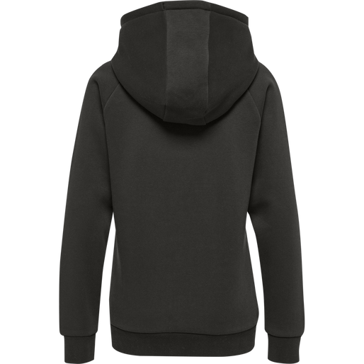 hmlRED HEAVY ZIP HOODIE WOMAN, RAVEN, packshot