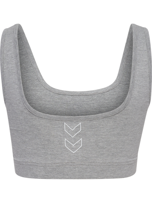 hmlELEMENTAL COTTON SPORTS TOP, GREY MELANGE hmlELEMENTAL COTTON SPORTS TOP, GREY MELANGE, packshot