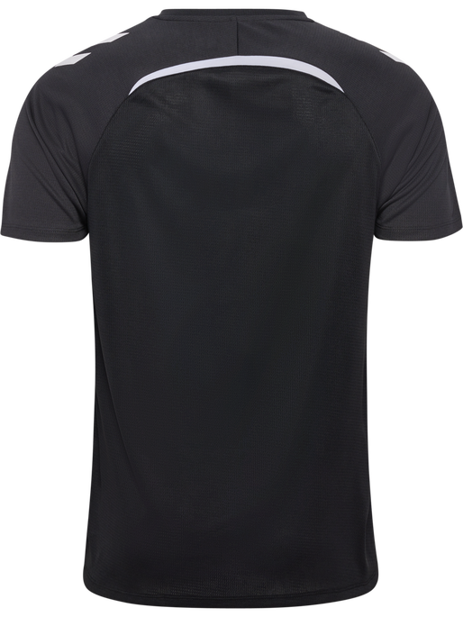 hmlLEAD 2.0 JERSEY S/S, BLACK/ASPHALT, packshot