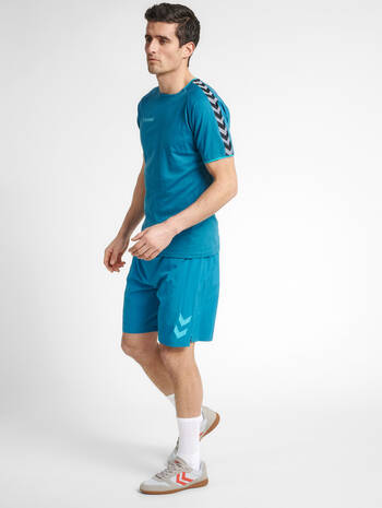 hmlAUTHENTIC PRO WOVEN SHORTS, CELESTIAL, model