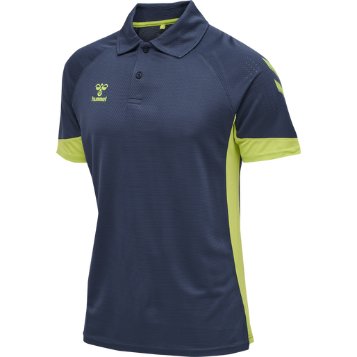 hmlLEAD FUNCTIONAL KIDS POLO, DARK DENIM, packshot