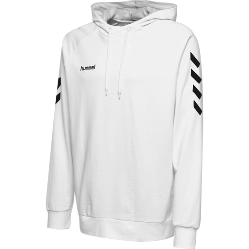 HMLGO COTTON HOODIE, WHITE, packshot