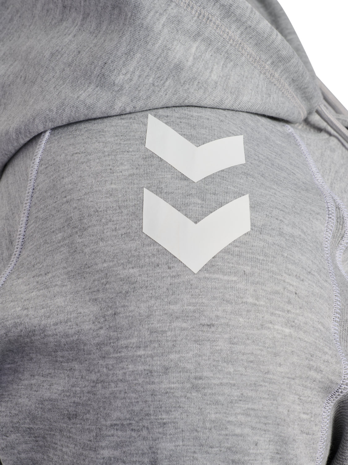 hmlMOVE 2.0 ZIP HOODIE, GREY MELANGE, packshot