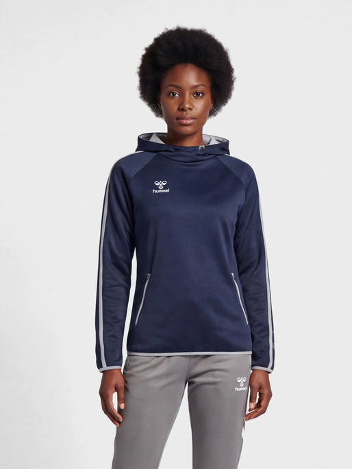 hmlCIMA HOODIE WOMAN, MARINE, model