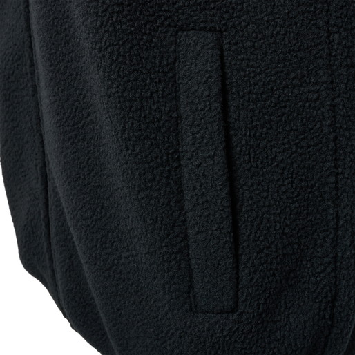 hmlLGC OLIVER FLEECE WAISTCOAT, BLACK, packshot