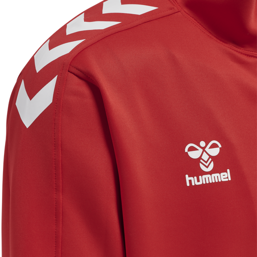 hmlCORE XK POLY ZIP SWEAT, TRUE RED, packshot