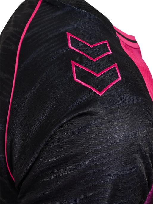 BIF 25/26 WOMEN AWAY JERSEY S/S, JET BLACK/BEETROOT, packshot