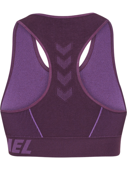 hmlTE CHRISTEL SEAMLESS SPORTS TOP, PLUM PERFECT/BELLFLOWER MELAN, packshot