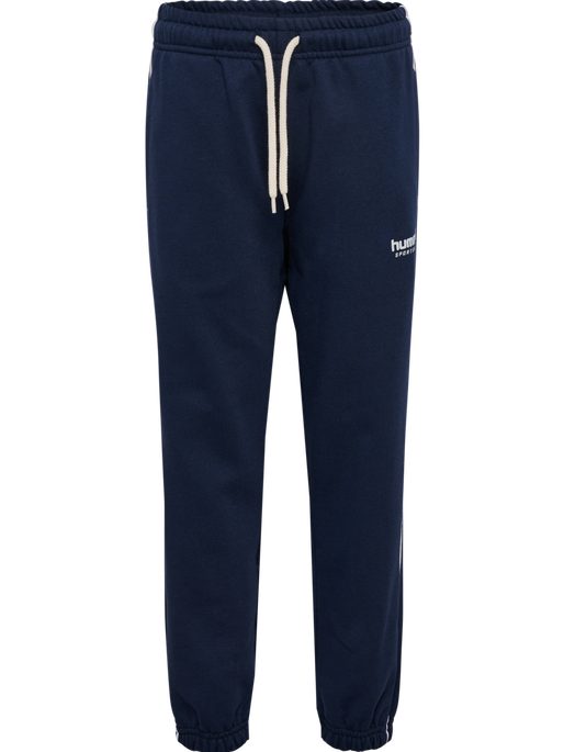 hmlJR LOOSE SWEATPANT PIPING, DRESS BLUES hmlJR LOOSE SWEATPANT PIPING, DRESS BLUES, packshot