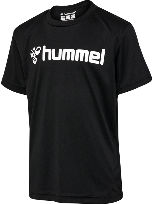 hmlLOGO JERSEY S/S KIDS, BLACK, packshot