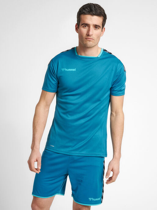 hmlAUTHENTIC POLY JERSEY S/S, CELESTIAL, model