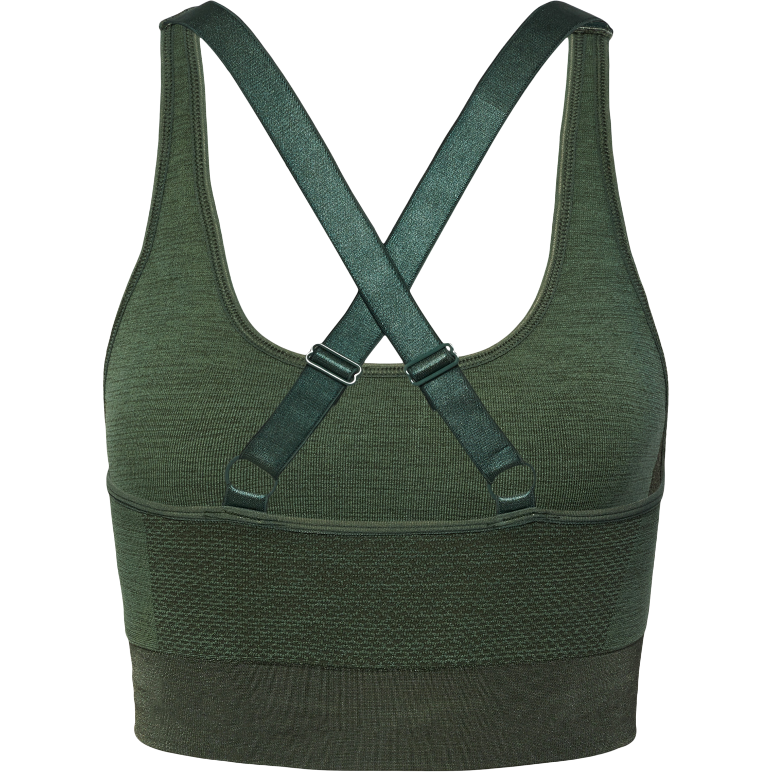 hmlCLEA SEAMLESS  SPORTS TOP, CLIMBING IVY/BEETLE MELANGE, packshot