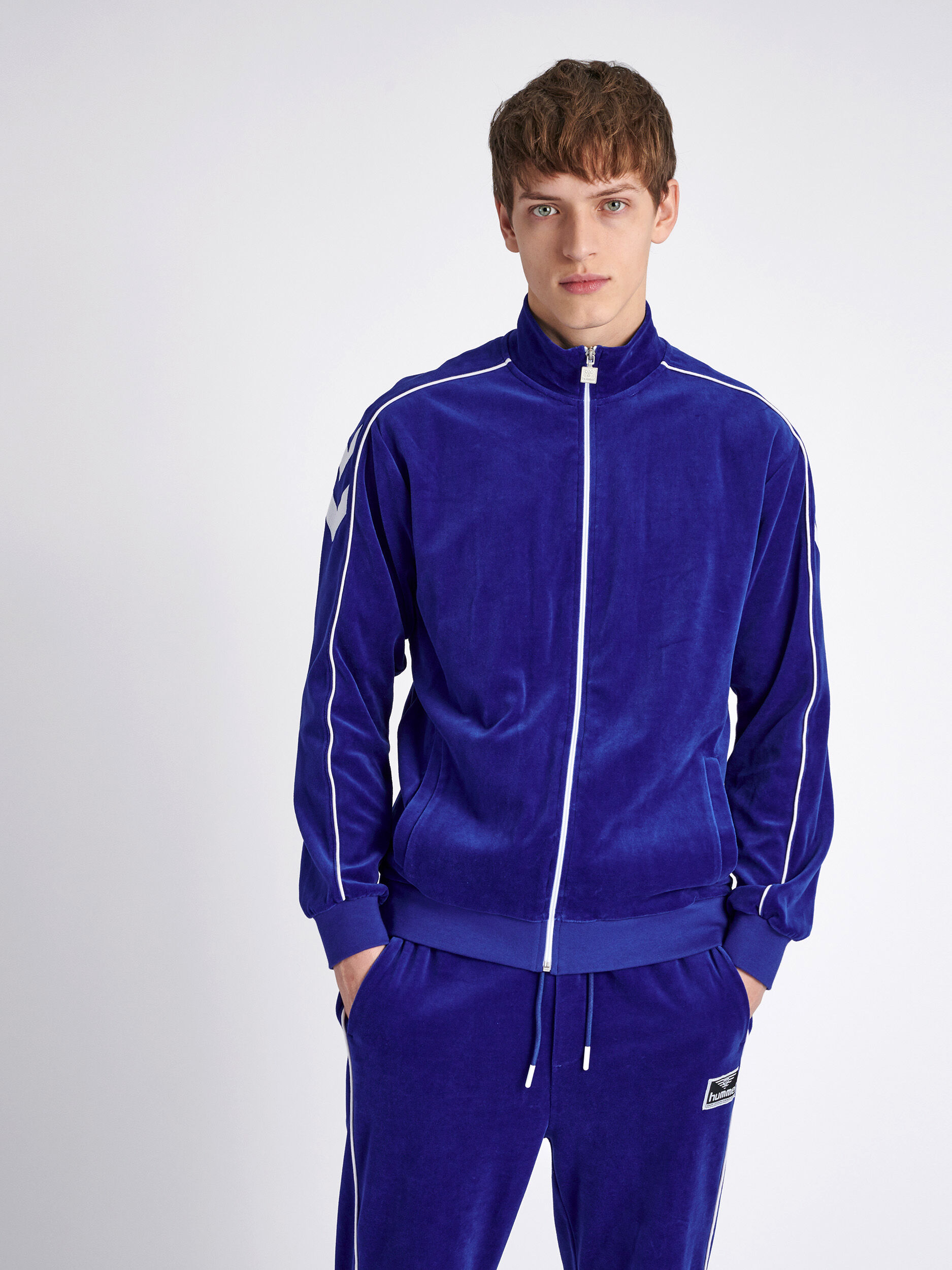 Velour zip clearance jacket