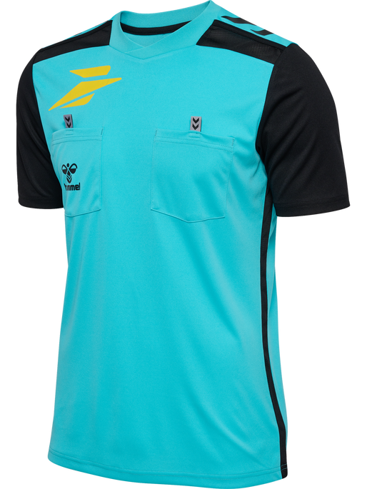 FFHB NEW REFEREE JERSEY S/S, SCUBA BLUE WO SPONSOR FFHB NEW REFEREE JERSEY S/S, SCUBA BLUE WO SPONSOR, packshot