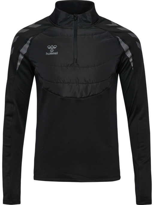 hmlBTC WINTER TRAINING HALF ZIP KID, BLACK, packshot