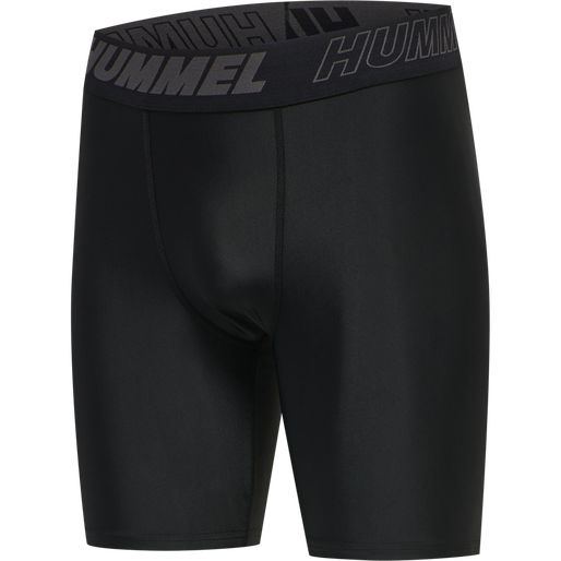 hmlTE TOPAZ 2-PACK TIGHT SHORTS, BLACK, packshot