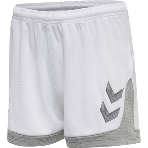 hmlLEAD WOMENS POLY SHORTS, WHITE, packshot
