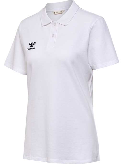 hmlGO 2.0 POLO WOMAN, WHITE hmlGO 2.0 POLO WOMAN, WHITE, packshot