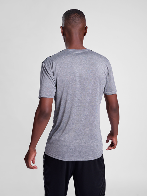 hmlAUTHENTIC PL JERSEY S/S, GREY MELANGE, model